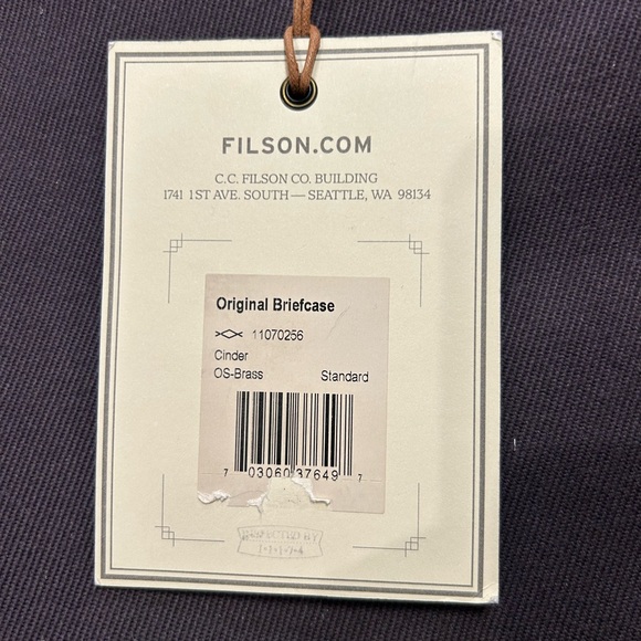 Filson Original Rugged Twill Briefcase, new with tags, excellent condition. - Picture 6 of 15
